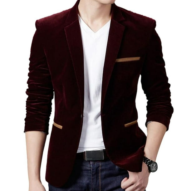 New Mens Fashion Blazer British´s Style Casual Slim Fit Suit Jacket Male  Blazers Men Coat