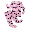 thumbnail image 4 of FINALGANG Kids Boys Girls Crew Neck Long Sleeve Halloween Cartoon Print Fitted Top Elastic Waist Stretch Jogger Pants Halloween Soft Homewear Two Piece Set 6-7 Years, 4 of 5