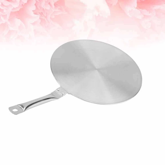 Raindrops 1Pack Heat Diffuser for Electric Stove Top 38.5x22x4cm Silver Round Stainless Steel Kitchen Use
