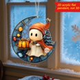thumbnail image 5 of El pequeño fantasma leyendo bajo la colorida decoración navideña y regalos de acrílico plano 2D, 5 of 5
