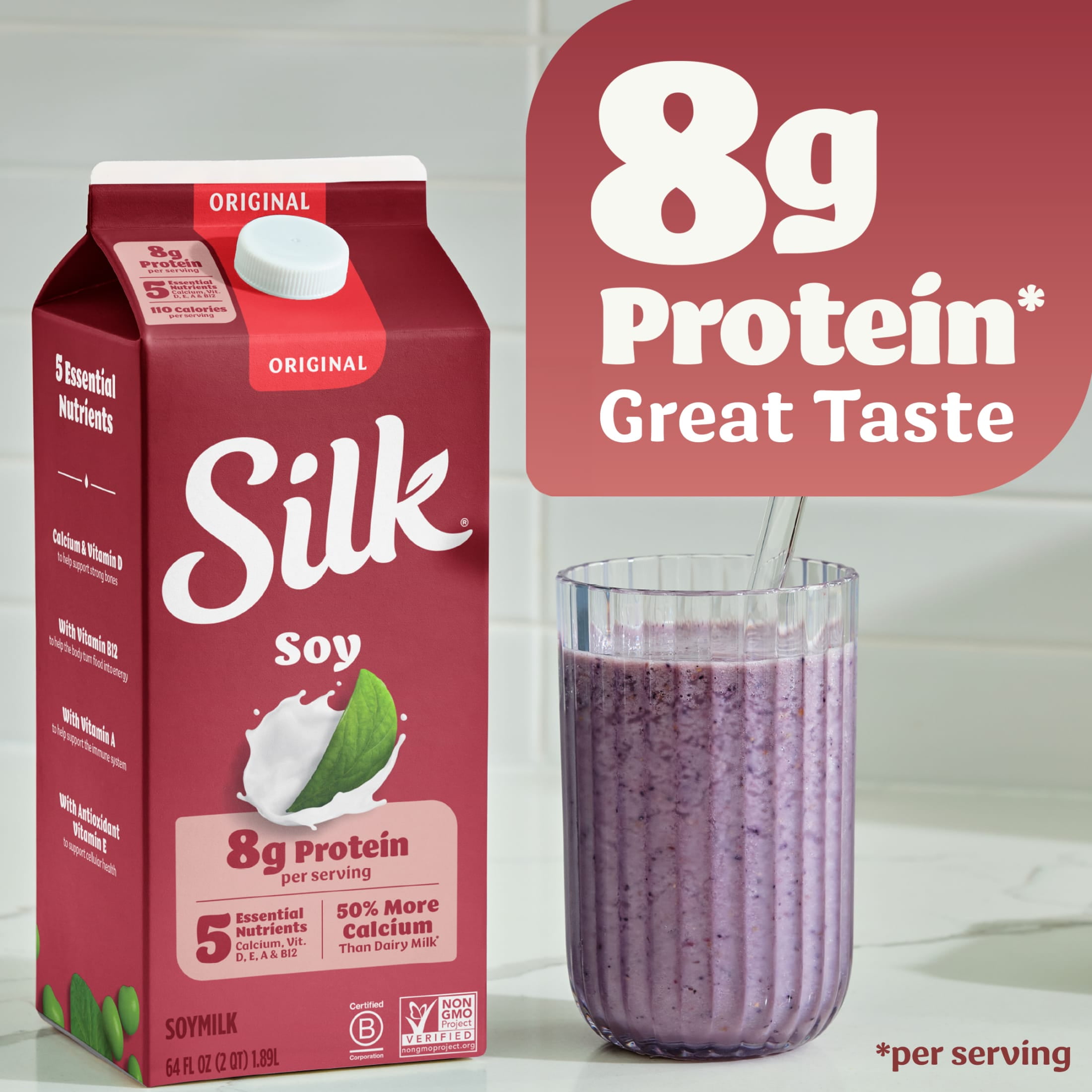Silk Dairy-Free Soy Milk - Soy milk for food distributors