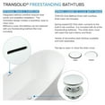 thumbnail image 4 of Transolid K-Aftf6729-G31m40 Finley Grande 67" Free Standing Acrylic Soaking Tub - Marble, 4 of 4