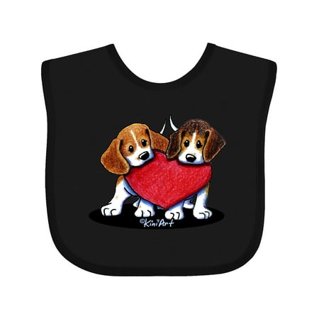 

Inktastic Beagle Heartfelt Duo Gift Baby Boy or Baby Girl Bib