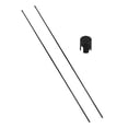 thumbnail image 2 of bedienty Golf Alignment Stick Putting Aiming Swing Trainer for Exercise Gym Beginners Black 122cm, 2 of 3