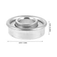 thumbnail image 4 of HEALEEP 2pcs Scooter Wheel Bearings Carbon Steel Silver Round Bearings for Smooth Turning, 4 of 8
