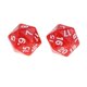 thumbnail image 3 of 10 Uds. Dados Zulema Acrílico Número D20 Juego de Veinte Lados Rojo, 3 of 7