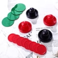 thumbnail image 3 of OUNONA 16-Pack Replacement Air Hockey Pucks and Paddles Set for Tabletop Game Accessories, and, 3 of 6