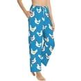 thumbnail image 2 of Xecao Cartoon Chicken Women's Straight Lounge Pajama Pants: The Epitome of Relaxed Sleepwear, 2 of 9