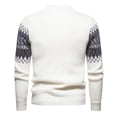 thumbnail image 4 of Styesk Mens Sweater Men's Knitwear Round Neck Elastic Pullover Assorted Colors Texture Trend Sweater Coat, 4 of 7
