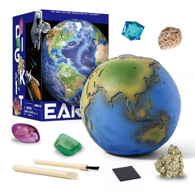 Science Educational Toys for Kids Gemstone Dig Kit Solar System Eight Planet Explore Gems Dig Kit