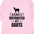 thumbnail image 4 of Inktastic Easily Distracted by Goats Boys or Girls Long Sleeve Toddler T-Shirt, 4 of 5