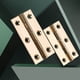 thumbnail image 3 of 12 Piezas de Bisagras de Cadera de Latón Macizo de 5,1 cm Adecuadas para Puertas de Armario, Bisagras de Latón con de Esquina Redonda para Maletero con Tornillos, 3 of 5