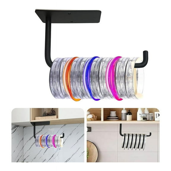 Horizontal Tumbler Lid Organizer, Organizer for Holds Multiple Lids, Holder Under Cabinet