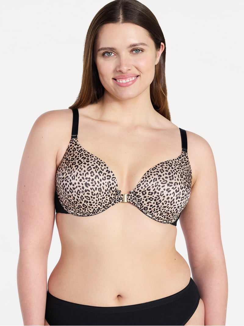 Joyspun Women's Front Close T-Shirt Bra, Sizes 34B-40DD - Walmart.com