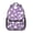 Unicorn and Ice, variant on Unicorn and Rainbow Purple Pattern Backpack for School, Cute School Bag with Adjustable Shoulder Straps and Padded Back, 15.3"x11"x6.7"