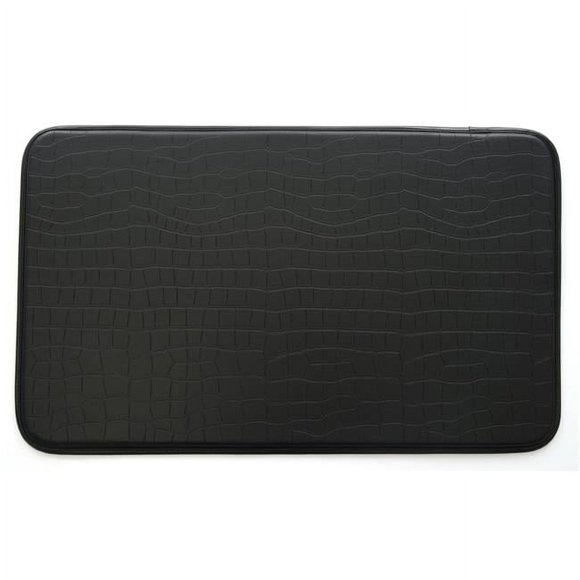 18 x 30 in. Faux Leather Kitchen Anti-Fatigue Mat - Crocodile Black
