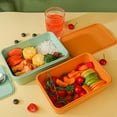 thumbnail image 4 of Bento Lunch Box | Stackable Meal Prep Container for Adults | Microwave Freezer Dishwasher Safe | Reusable and Lightweight | Odorless PP Material | 21.5x14x8cm | Multiple Colors | 1-Pack, 4 of 6