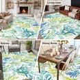 thumbnail image 6 of Coastal Ocean Coral Large Area Rugs for Bedroom Living Room, Soft Non Slip Carpet Bedside Rug, Green Blue Turquoise Aqua Summer Rectangular Floor Cover Kitchen Accent Rug 6'x9' for Dining Room/Office, 6 of 9
