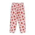 thumbnail image 5 of Naloa Strawberry Print Women’s Ultra-Soft Comfy Pajama Lounge Pants with Pockets & Drawstring, 5 of 8
