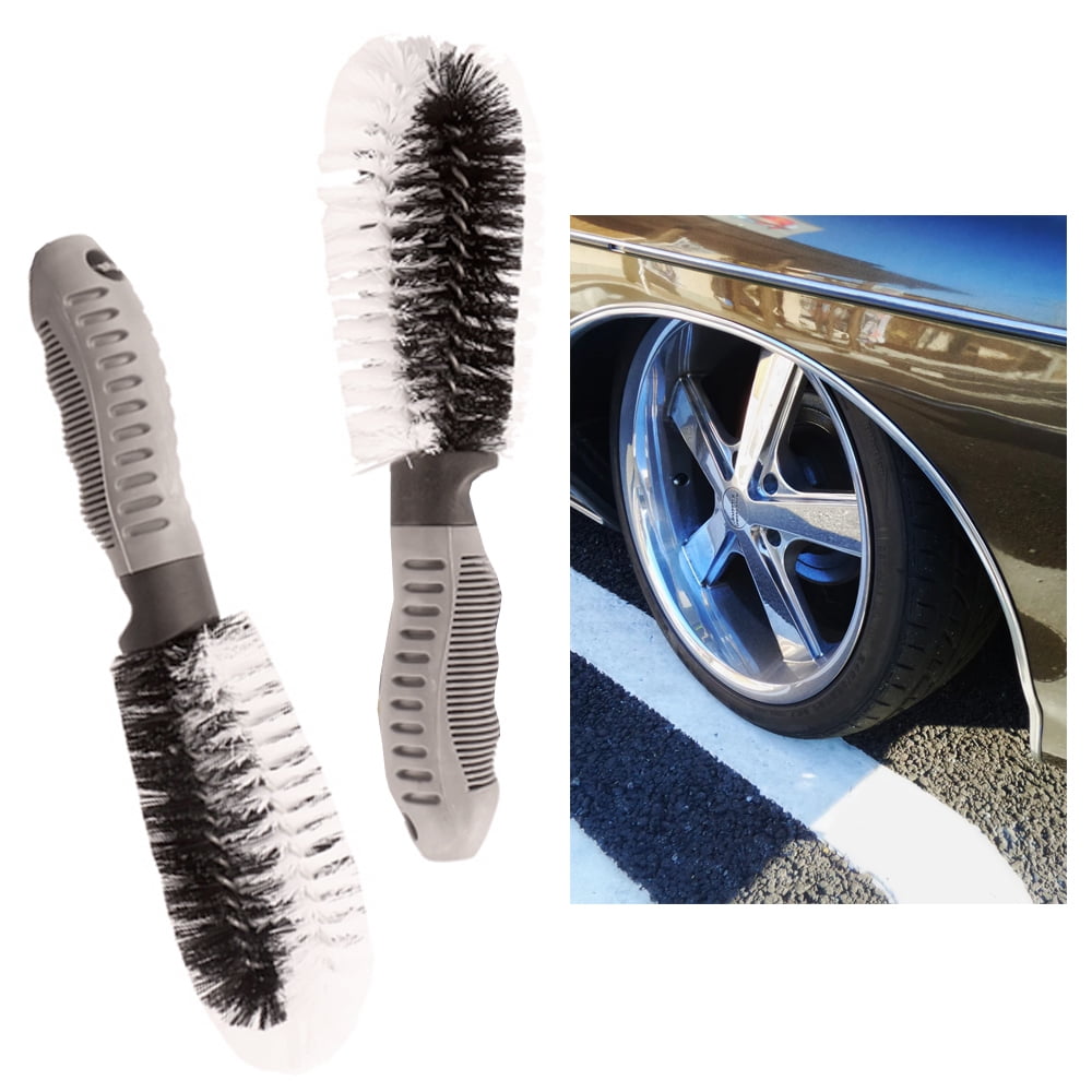 AutoKraftZ Car Wheel Tyre Rim Cleaning Hub Brush, Tyre Brush, Cleaning  Brush