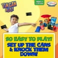 thumbnail image 4 of Thin Air Games: Tin Can Alley - Classic Carnival-Themed Bean Bag Toss Game, 10 Silly-Faced Cans & 3 Bags, In-Outdoor Fun, Family & Kids, 2-4 Players, 4 of 8