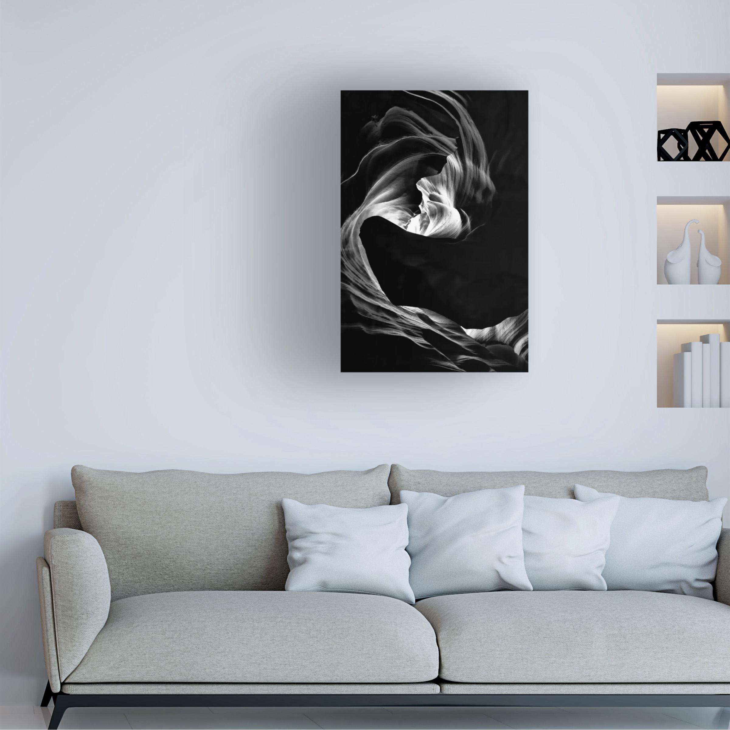 Andrew J Lee 'Vortex Of Lights' Canvas Art