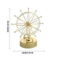 thumbnail image 3 of SLYNSHome Gold Ferris Wheel with Lights Decorations for Office Bookshelf,Birthday Thanksgiving Valentine's Day Gifts, 3 of 8
