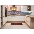 thumbnail image 6 of Ahgly Company Machine Washable Indoor Round Traditional Bakers Brown Area Rugs, 3' Round, 6 of 7