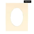 thumbnail image 2 of 16x20 Mat Bevel Cut for 11x14 Photos Precut Cream Oval Shaped Photo Mat Board Opening Pack of 1 Matboard, 2 of 4