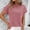 Pink, variant on Tawop Women Shirts Womens T Shirts Round Neck Short Sleeve Solid Loose Summer Black L(Us:8)