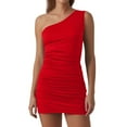 thumbnail image 1 of Vestido falda hip de color liso para mujer - Corte ajustado sin mangas, sexy para ocasiones informales de verano - Tallas S-XL, 1 of 5