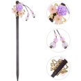 thumbnail image 3 of Estilo antiguo Horquillero Floral Pelo Pelo Titular Amatista Tassel Pelo Chalkstick, 3 of 5