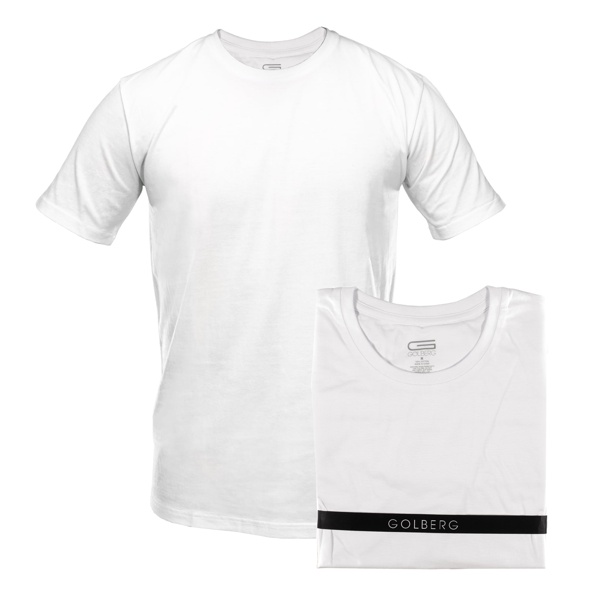 GOLBERG Men's Large Cotton Crew Neck T 