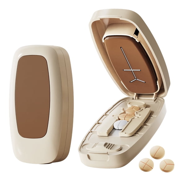 KOKCOOL Pill Cutter Splitter, Bug Hull Adjustable Medline Pill Splitter for Medication, Vitamins and Tiny Pills