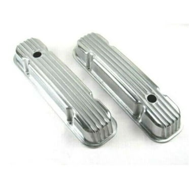 Pontiac 350-400-455 Tall Aluminum Finned Valve Cover, Polished