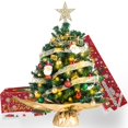 thumbnail image 1 of Árbol de Navidad TBD DECOR Mini con luces y adornos de 20 cm, 1 of 6