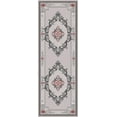 thumbnail image 2 of GLAMOUR 3D Hand Carved Traditional Rug Oriental Floral 9'2''x12'5'' Grey Red, 2 of 10