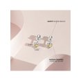 thumbnail image 5 of CZ Heart Solitaire Simulated Citrine Earrings Screw Back - Sterling Silver, 5 of 8