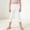 White, variant on QSAWXQZ Girls' Capri Leggings Elastic Waist Stretch Cropped Soft Casual Pants 8 Years
