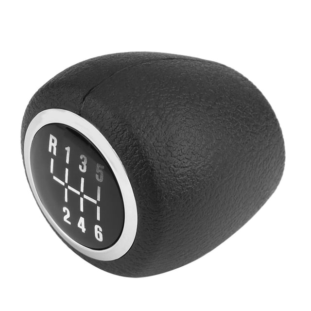 Perilla de palanca de cambios de 6 velocidades, cabeza de perilla de palanca de cambios de 6 velocidades para automóvil negro de plástico ABS nuevo para Cruze 2008‑2012