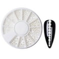 thumbnail image 2 of White Flat Back Pearl Beads Half Round Satin Luster Gems for DIY Jewelry Crafting Wedding Supplies DIY Necklace Bracelet Making, 2 of 2