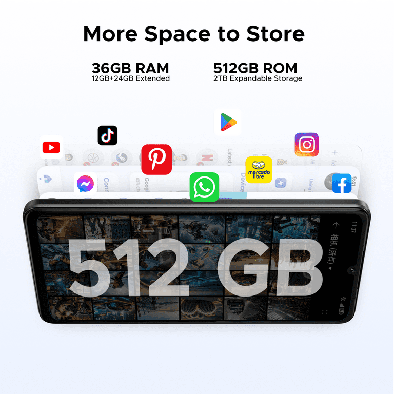 DOOGEE Note 59 Pro+ 5G Android 15 Unlocked Cellphone, 36GB+512GB