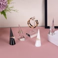 thumbnail image 4 of Uxcell 6Pack Cone Shape Acrylic Ring Display Holder Jewelry Showcase Stand (White), 4 of 5