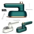 thumbnail image 3 of HIBIBUD 2026 New Portable Garment Steamer,2-In-1 Handheld Clothes Steamer and Dry Iron,30-Second Heat Up,50Ml Tank,For Travel,Home Use,Curtains,Bed Linens for Office,Hotel,Closet Green, 3 of 3
