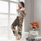 thumbnail image 5 of Fotbe USA Sunflower Flag Pantalones de Pijama para Mujer, Pantalones de Dormir, Pantalones Pj con Cordón y Bolsillos-XX-Large, 5 of 6