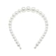 thumbnail image 5 of Diadema Blanca Resistente al Desgaste Qarigey Estilo Simple Elegante con 4 Perlas Grandes, 5 of 5