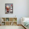 thumbnail image 4 of Nawypu Christmas Canvas Wall Art - Angel, Bells, Christmas Tree, Gingerbread, Egg Nog, Snowman, Santa, Reindeer - Square, 4 of 4