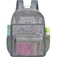 thumbnail image 1 of GFDYREE Sac à Dos en Maille Semi-Transparente Robuste, Sac à Dos Transparent pour Étudiants Universitaires, 1 of 7