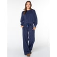 thumbnail image 2 of Celebrity Pink Women's Wide Leg Sweatpants with Wide Elastic Waist, Sizes XS-4X, 2 of 7