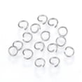 thumbnail image 1 of Resistant 304 Stainless Steel Open Jump Rings Round for DIY Jewelry Crafting Stainless Steel color 22 Gauge 4x0.6mm Inner Diameter: 3mm, 1 of 2